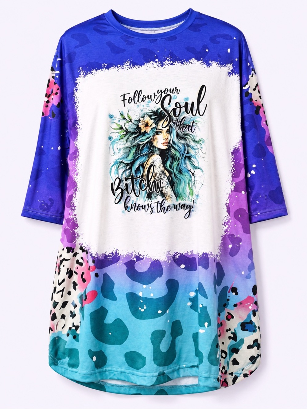 Follow Your Soul That B*tch Knows The Way Handmade Graphic Tee 2XL